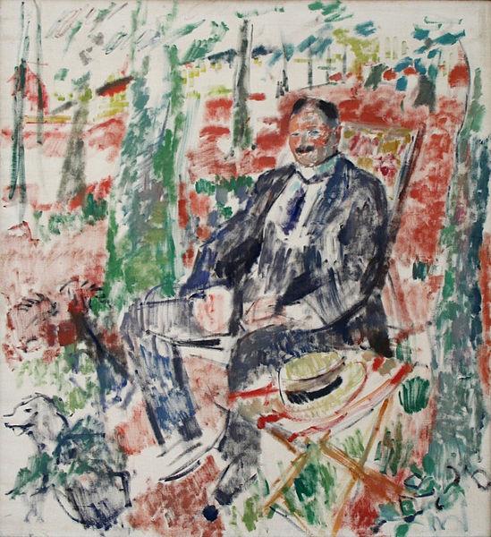Rik Wouters Man with Straw Hat. oil painting image